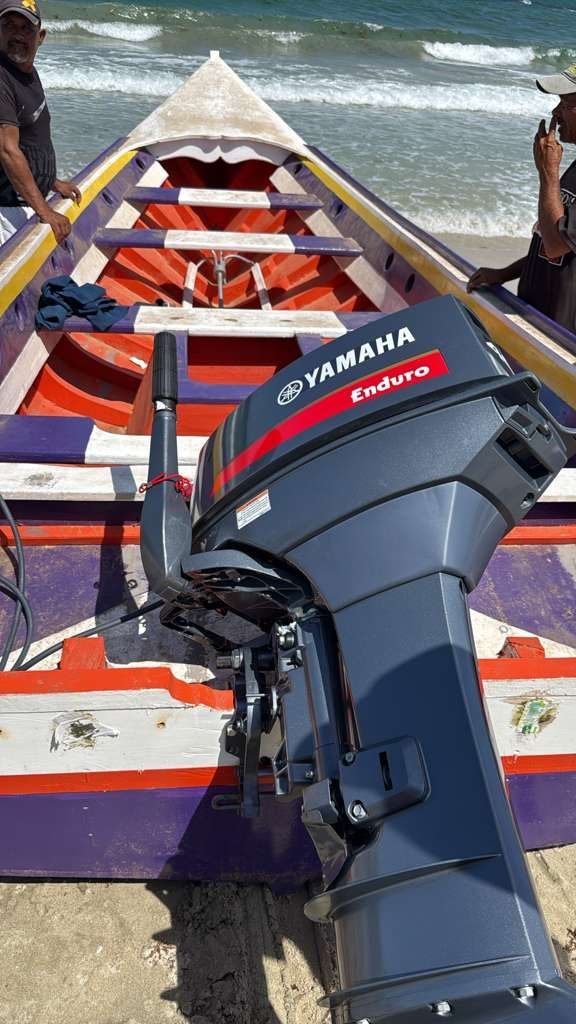 Yamaha E75X Enduro montado en peñero